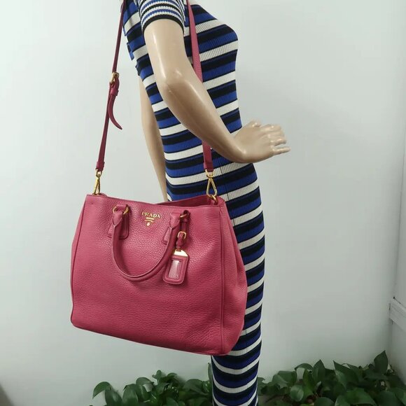 PRADA Galleria Pink Leather Satchel 633-041725 - Picture 12 of 12
